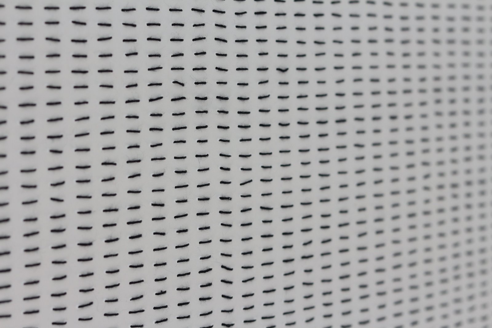 Segment #1, Segment series, bamboo paper and Sashiko cotton thread, 2025, 60 x 60 cm.