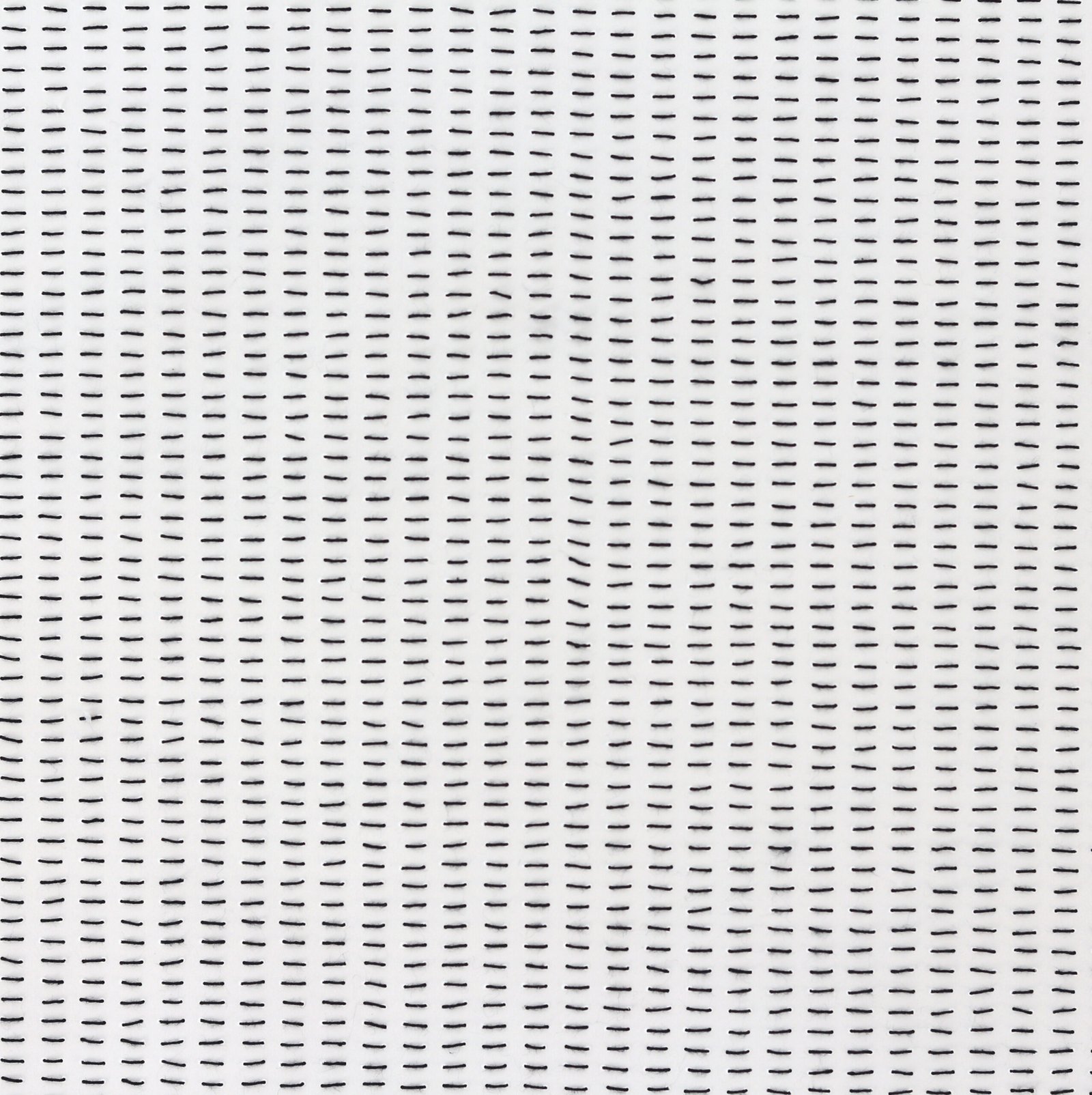 Carré Noir, Time Fields Series, bamboo paper and sashiko cotton thread, 2025, 60 x 60 cm.