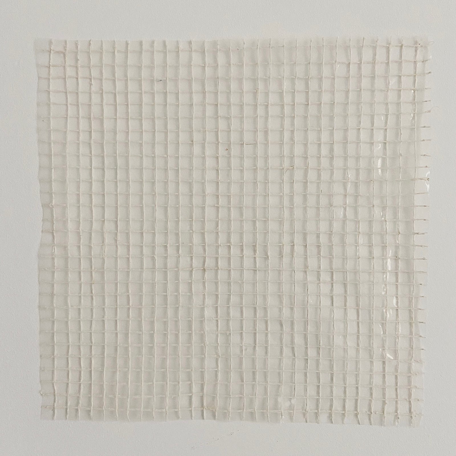 Weave #2, Studies series, plastic and cotton thread, 2024.Artwork by Karen Meersohn